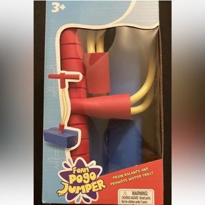 Foam Pogo Jumper Stick For Kids Fun/Safe Toddlers Balance/Motor Skills red/blue